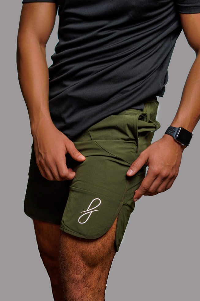 Athlete Army Green Shorts